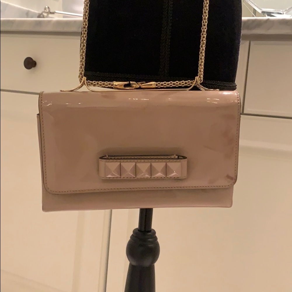 VALENTINO Rockstud Patent Leather Shoulder Bag